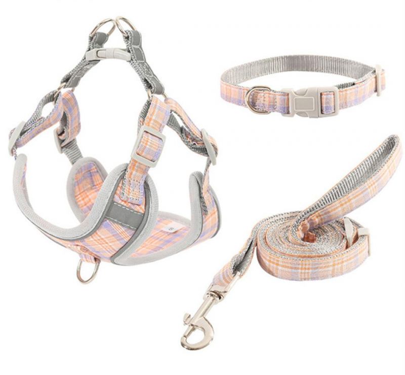 Pet Reflective Dog Harness Medium Large Dog Lead Walking Leashes