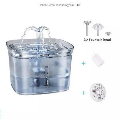 2.5L Triple -Action Filter Automatic Pet Drinking Fountain Pet Water Feeding Bowl
