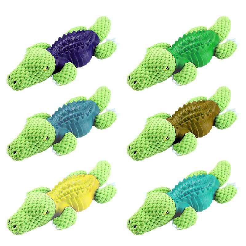 Bite-Resistant Molar Tooth Cleaning Rubber Sounding Toy