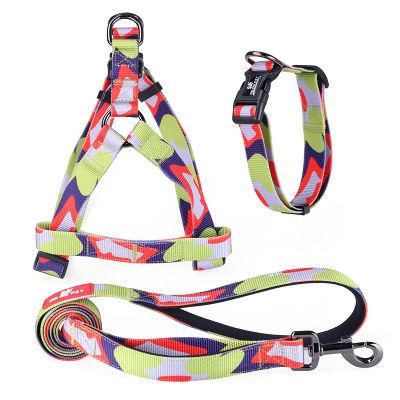 Rainbow Jacquard Weave Pet Accessories Dog Leash Dog Product