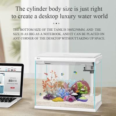Aquarium Accessories Glass Desktop Hot Bending Small Fish Tank Set
