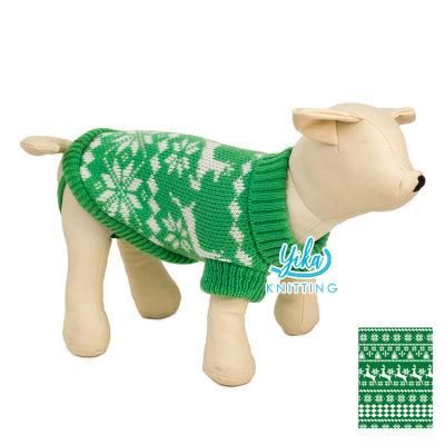 Knitting Turtleneck Jacquard Pet Funny Clothes Winter outdoor