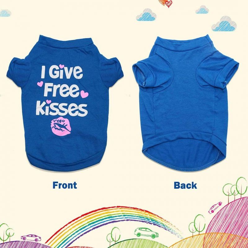 Wholesale Multicolor Simply Soft Printed Dog T-Shirt Ropa PARA Perros Dog Sweater Pet Clothes