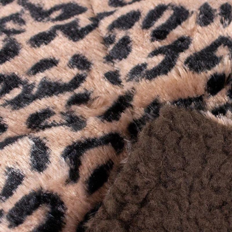 Thermal Leopard Print Cat Mat Ultra-Soft Pet Bed Pad