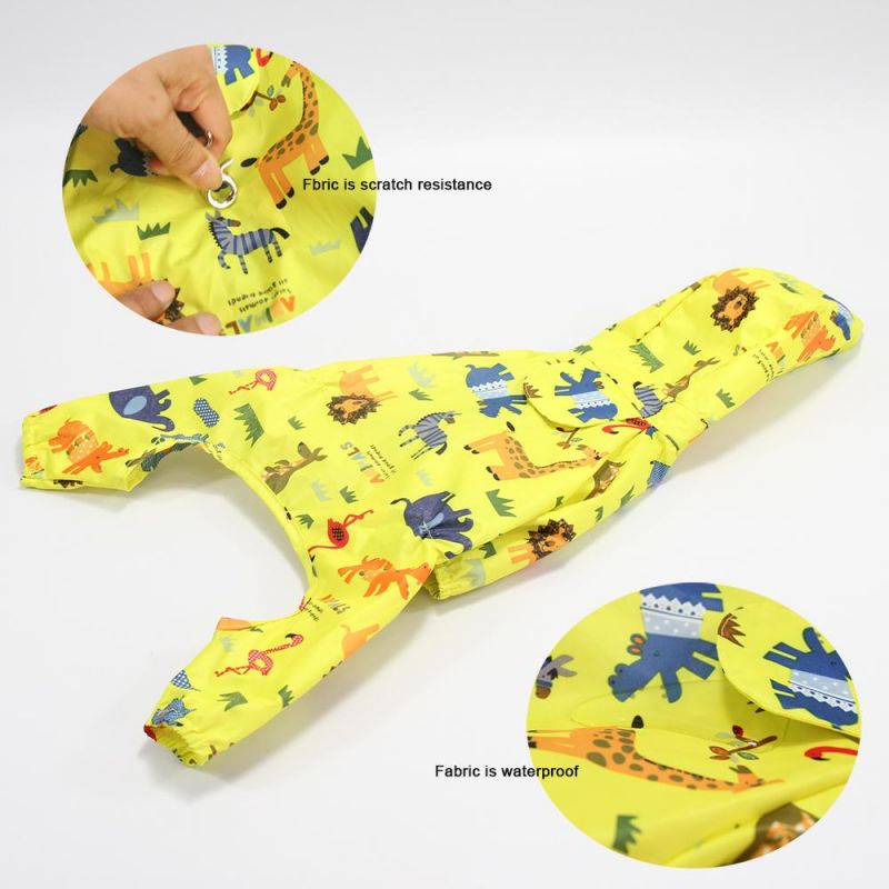 Good Quality Colorful Print Cute Pet Recycled Pet Raincoat Hoodie