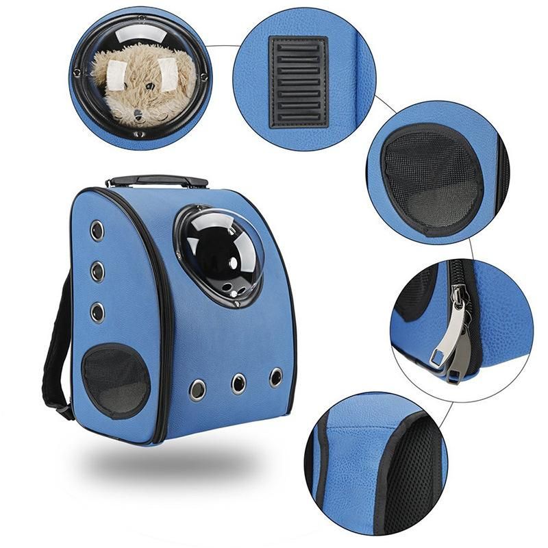 Breathable Cat Dog Food Backpack Pet Space Capsule Storage Bag