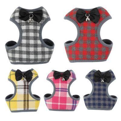 Amazon Hot Selling Lovable Medium Large Pet Bowknot Design Nylon Mesh Dog Harness