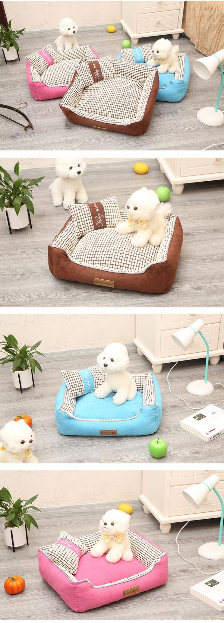 Customize OEM ODM Warm Comfortable Washable Dog Cat Pet Bed House Couch