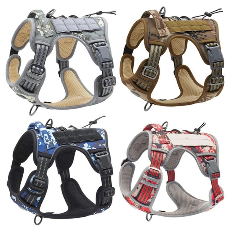 Outdoor Tactical Dog Training No Pulling Easy Control Dog Harness