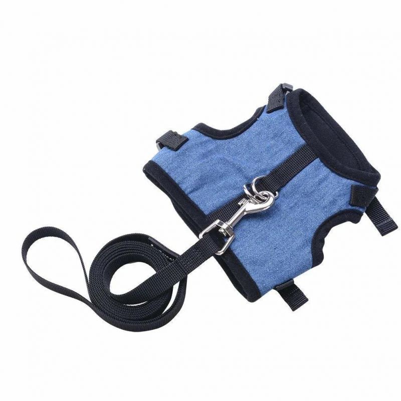 Escape Proof Cat Harness and Leash - Adjustable Soft Mesh Vest for Rabbits Puppy Kittens