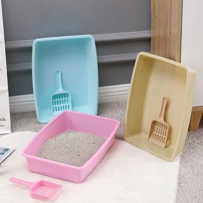 Durable PE Rectangle Cats Litter Box