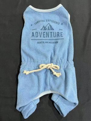 &quot;Adventure&quot; Printing Terry Pet Products Pet Accessories Dog Harness Dog Clothes
