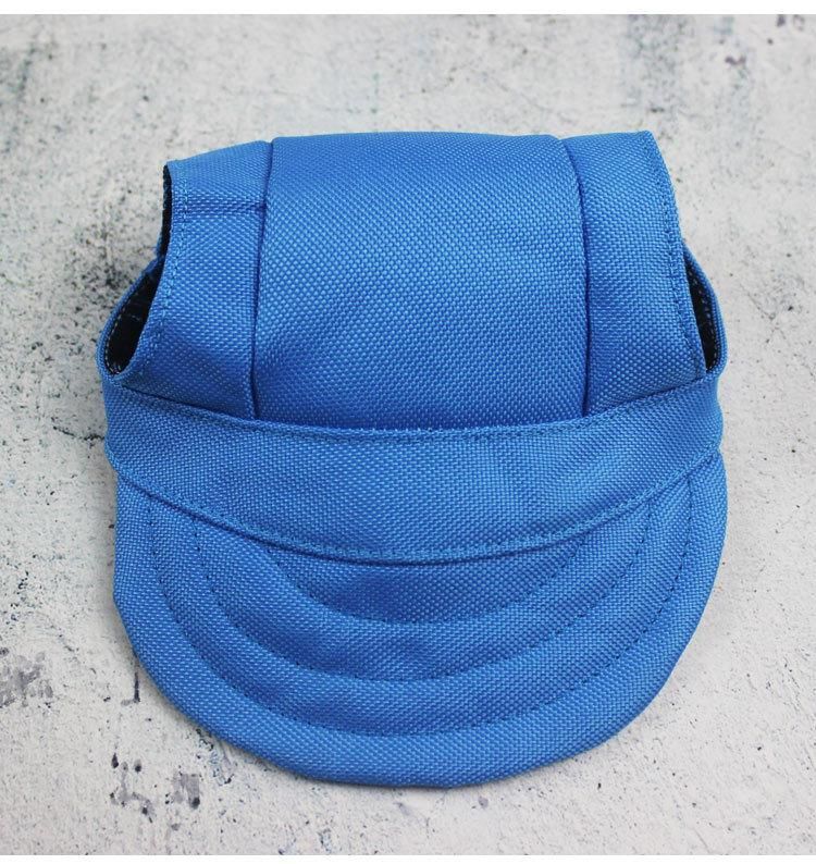 Dog Clothing Accessorized with a Baseball Duck Tongue Sunshade Hat
