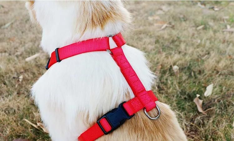 Manufacturer Wholesale Outdoor Nylon Adjustable H Style Custom Dog Harnesses