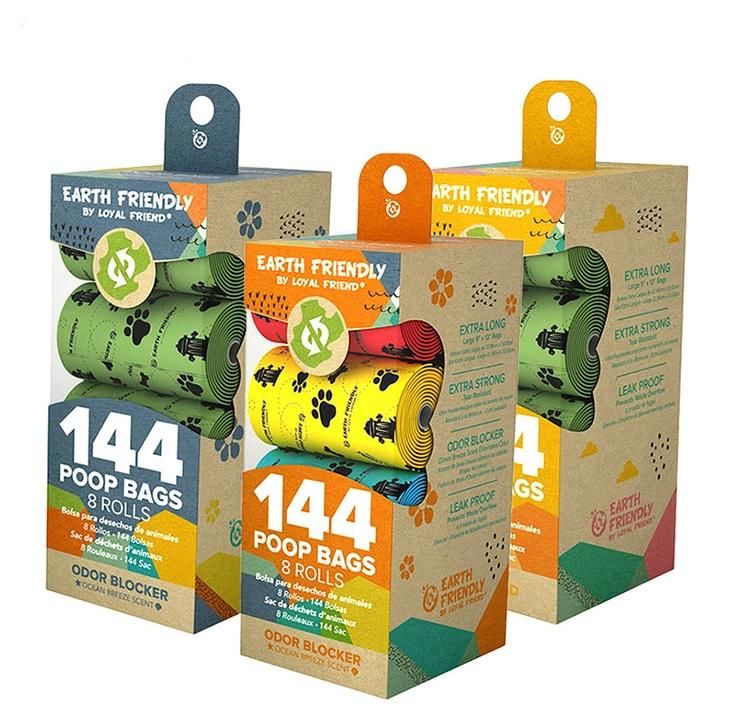 Wholesale Biodegradable Poop Dog Bags Design Poop Bag Customized Color HDPE Disposable Eco Friendly Poop Dog Pick up Bags