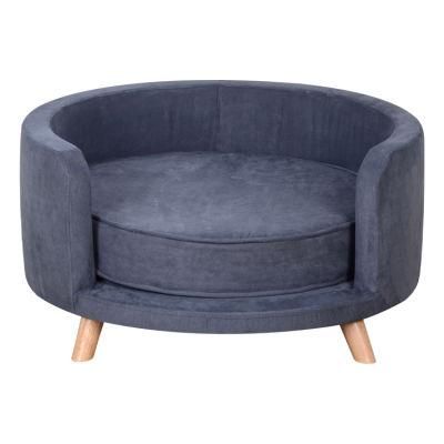 Round Backed Top Rated Dog Pet Sofa Manufacture