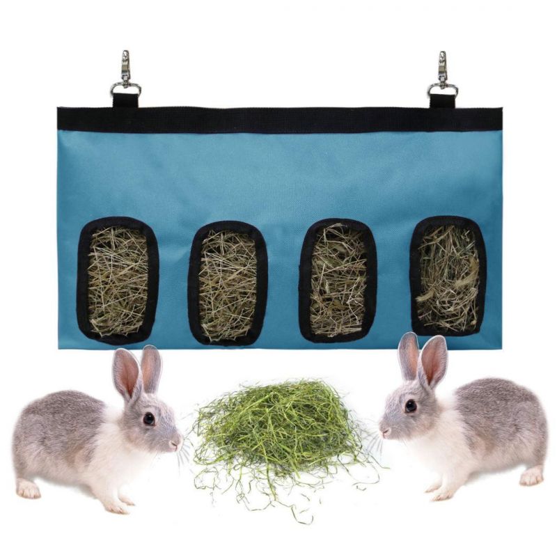 Hanging Feeding Hay for Small Animals Rabbit Guinea Pig Hay Feeder Storage Bag