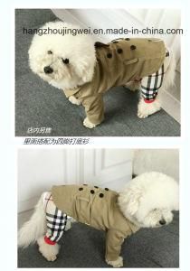 Cool Trench Coat with Buttons for Pet Wear Dog Clother