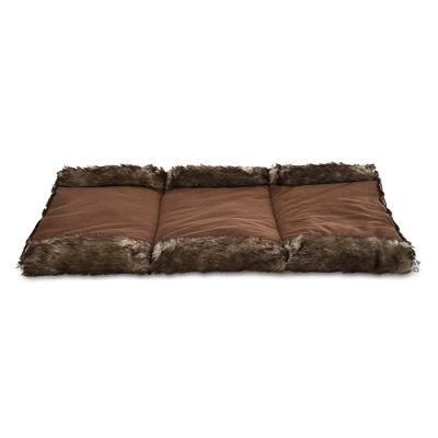 Luxury Warm Faux Fur Pet Bed 2 Ways Use Cat Bed Cushion