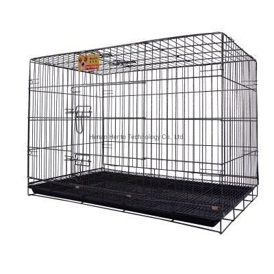 Wholesale Cheap Large Size Iron Metal Dog Show Cage with Tray and Lock for Sale