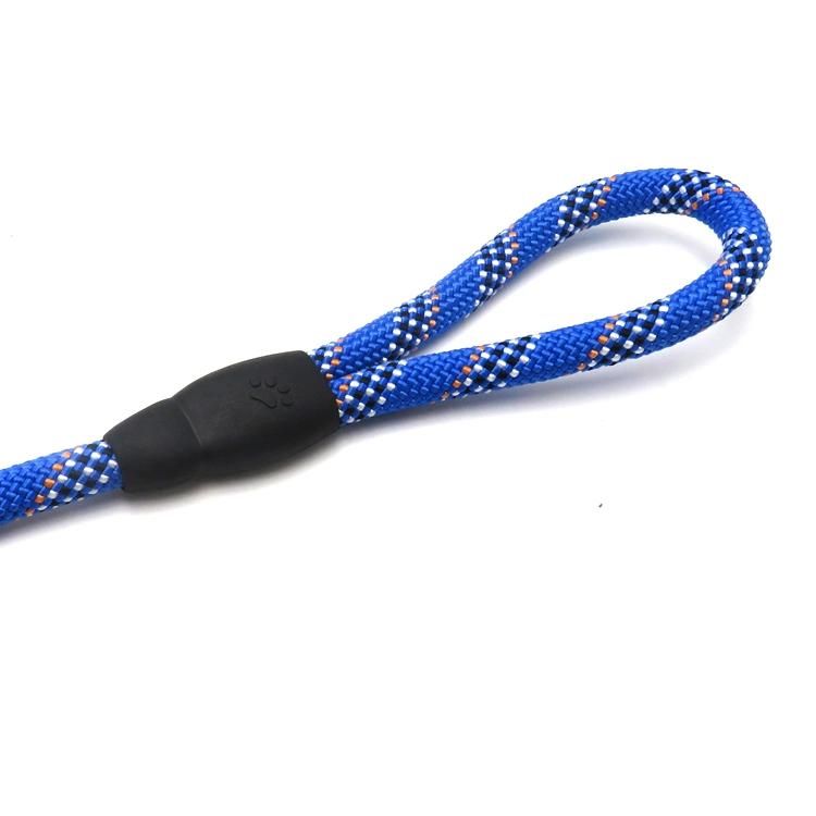 Hot Selling Large Dog Leads Pet Soft Reflective Nylon Braided Rope Dog Leash