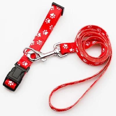 Polyester Durable Adjustable Pet Dog Leash with Custom Logo
