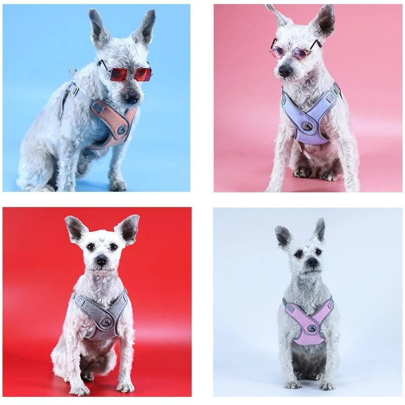 Dog Harness Personalized Dog Tags Reflective Adjustable Pet Harness for Puppy Medium Large Dog Animals Drop Shipping