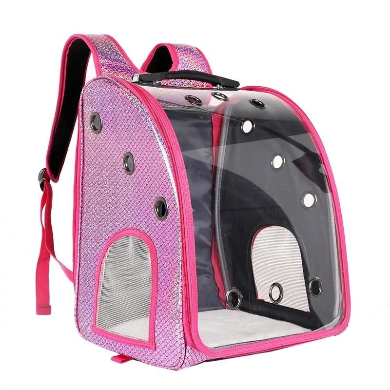 Large Portable Take-out Shoulder Cat Bag Summer Outing Pet Full Transparent Space Capsule Pet Backpack