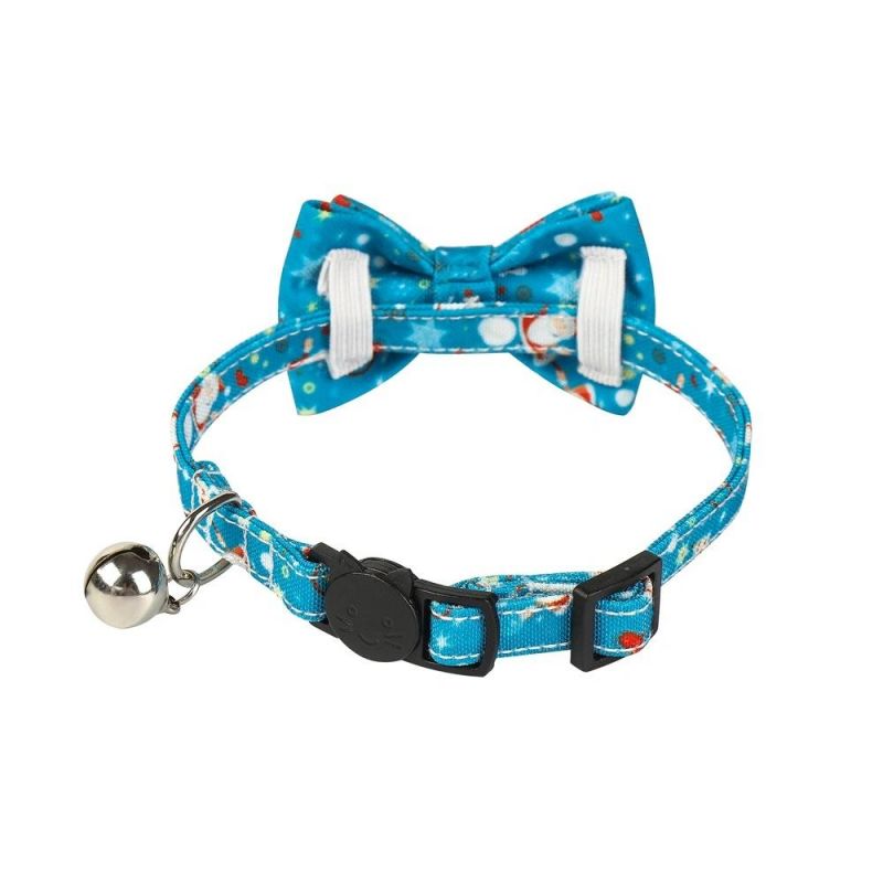 Breakaway Custom Cat Pet Collar, Luxury Private Label Bowknot Necklace Adjustable Cat Collar//