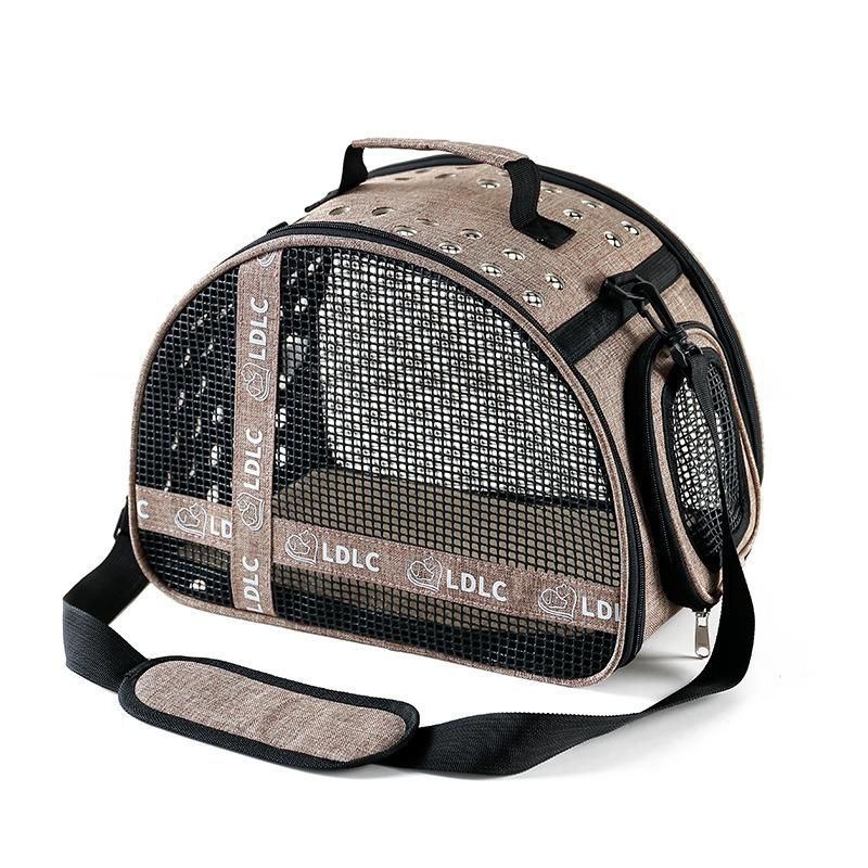 Personalized Pet Carrier Breathable Composite EVA Foldable Pet Carrier Side Door Dog