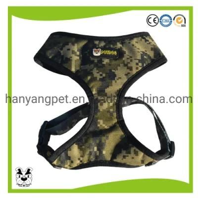 Custom Camouflage Outdoor Meash Dog Harness Breathable Pet Vest