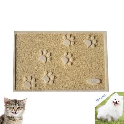 Waterproof Doormat Rug Puppy Dog Feeding Mat Paw Animal Door Mat Paw Print Door Mat