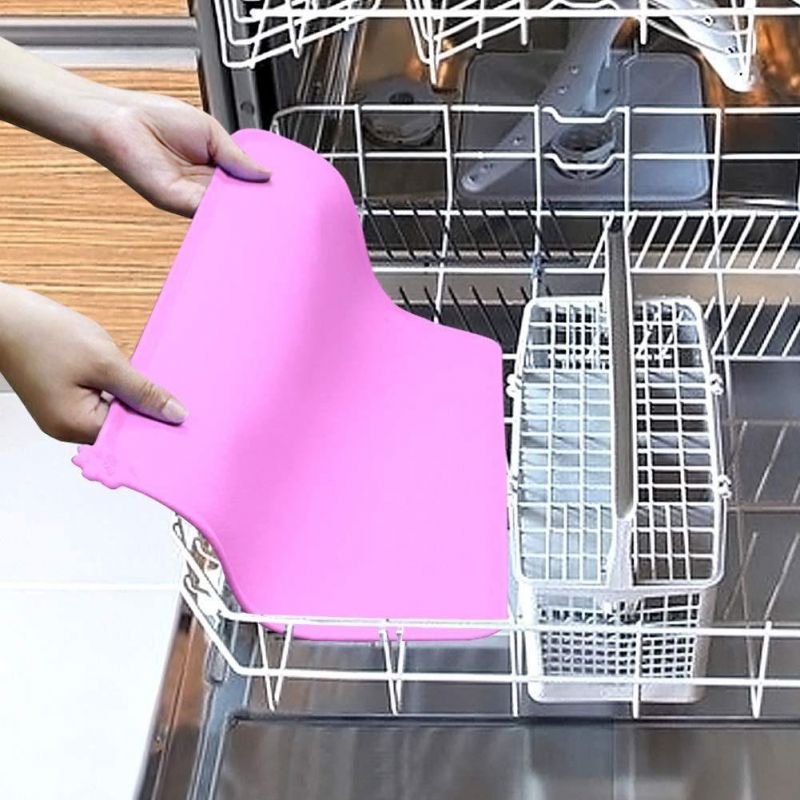 Easy to Clean Non-Skip Pet Food Mat BPA Free