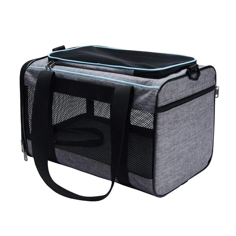 Outdoor Water Resistant Custom Color Logo Foldable Portable Soft Pet Carrier Cat Pet Bag Pet Carrier Hand Bag