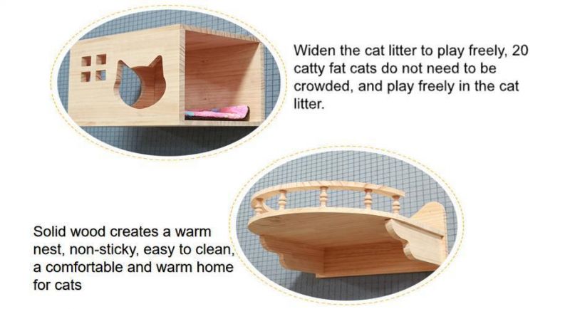 Bamboo Pet Hammock Bed Dog Bed, Wood Pet Bed Cushion