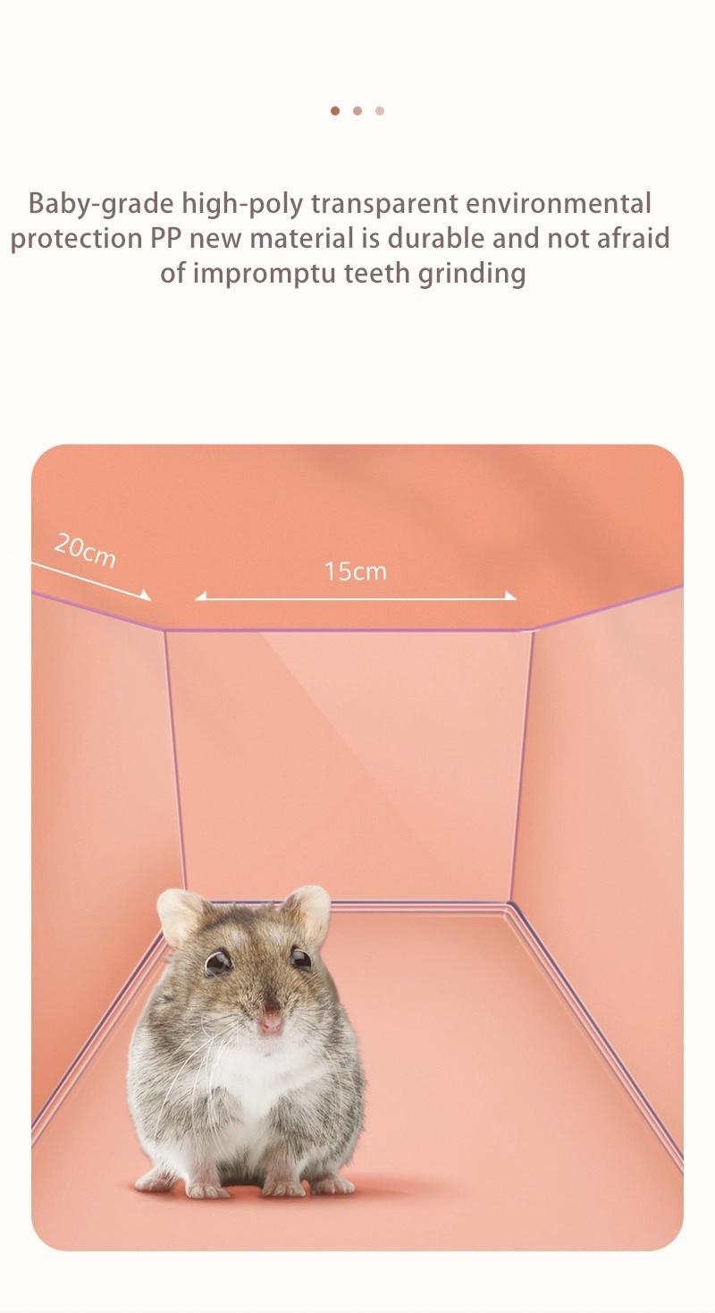 Yee Pet House Transparent Hamster Bathroom Bath Tub Small Pet House