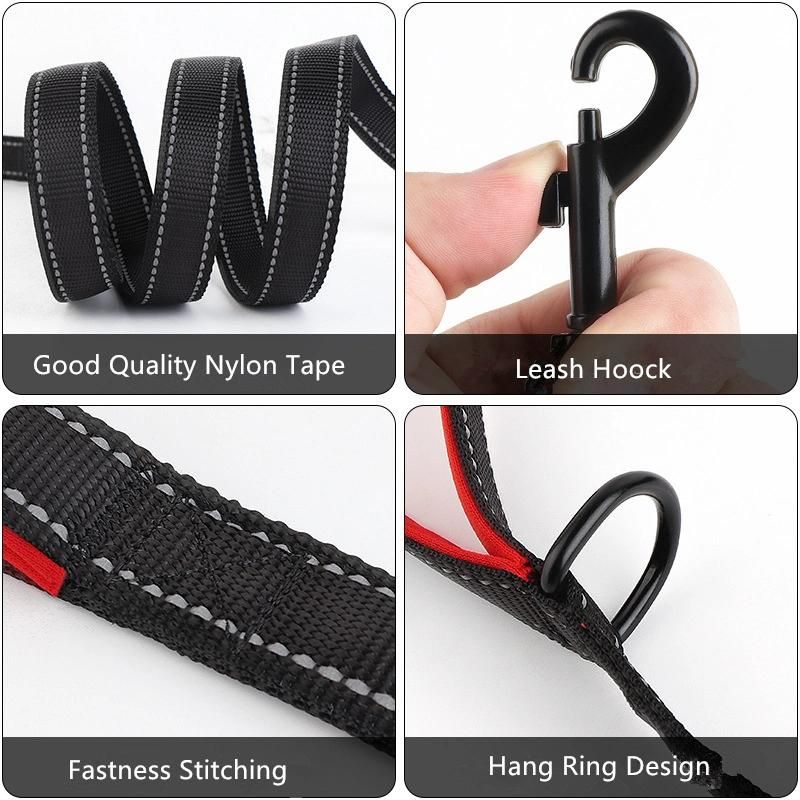 Outdoor Pet Supply Multi-Use Service Driving Reflective Adjustable Pet Dog Leash