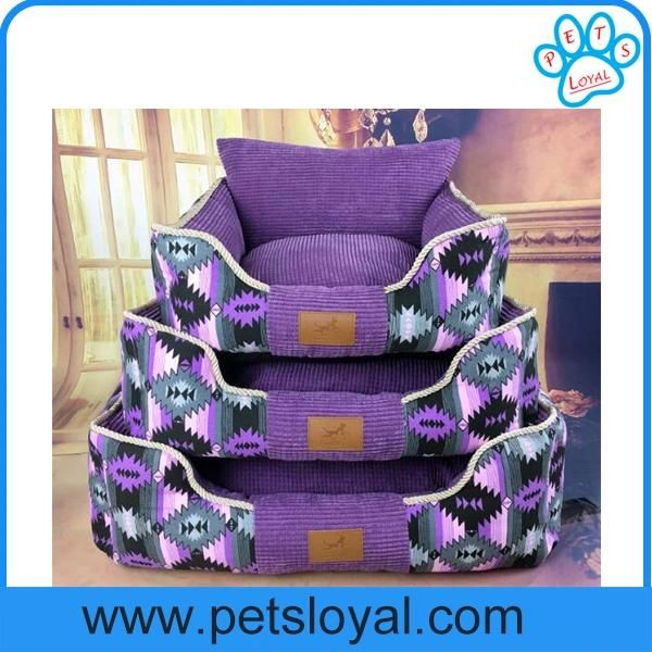 Amazon Ebay Pet Product Supply Soft Canvas Pet Dog Bed