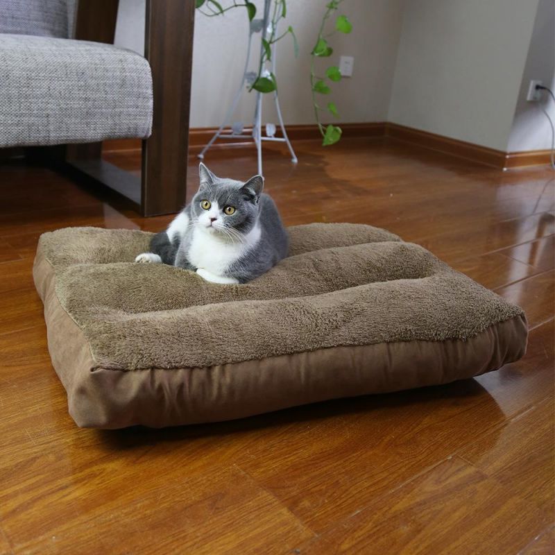 New Design Plush Dog Cushion Beds Eco Friendly Calming Mat Orthopedic Memory Foam Dog Plush Pillow Bed
