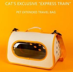 Transparent PU Pet Travel Shoulder Bag Cat Carrier Pet Products C