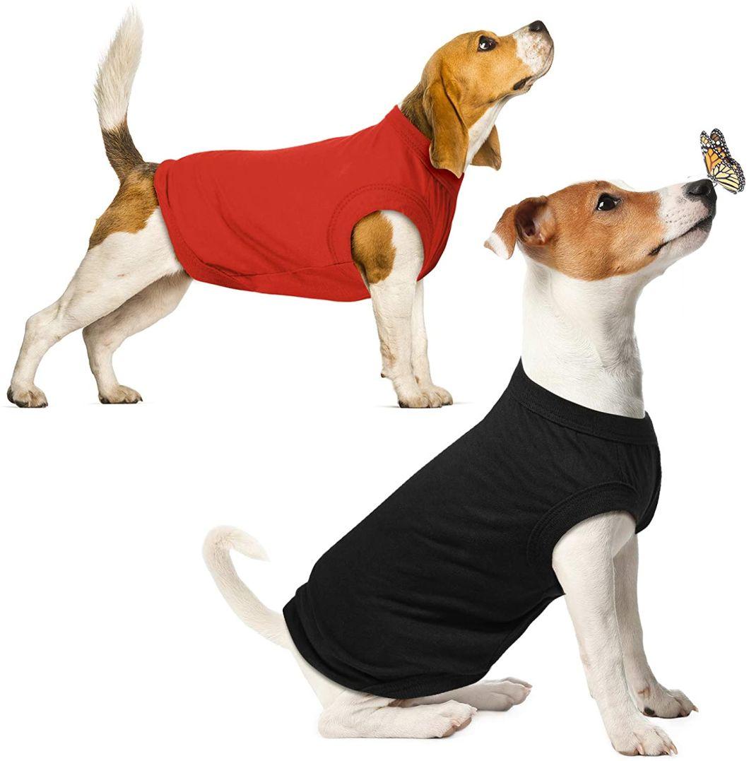 Dog Shirts Pet Puppy Blank Clothes Summer Soft Dog T-Shirt