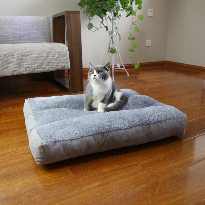 New Design Plush Dog Cushion Beds Eco Friendly Calming Mat Orthopedic Memory Foam Dog Plush Pillow Bed