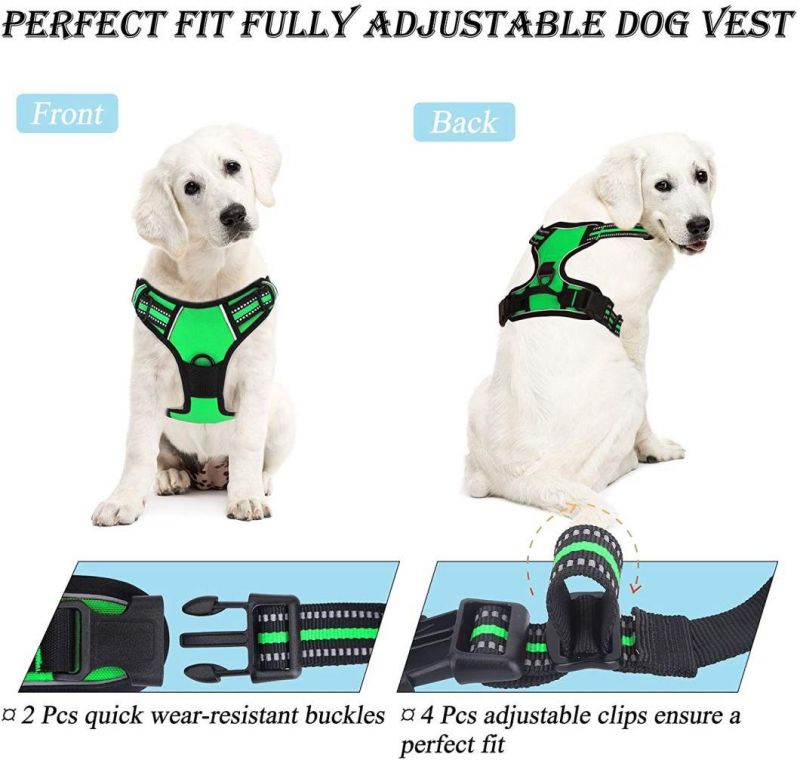 Breathable Chest Padded Mesh Adjustable Reflective Dog Vest