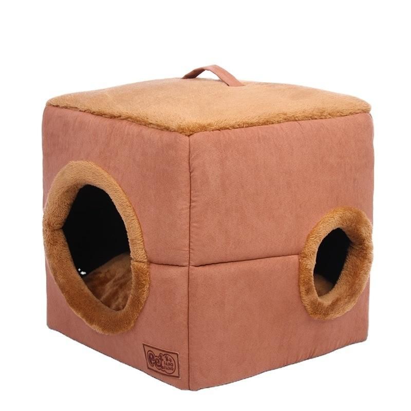 Foldable Two Piece Square Cat Nest