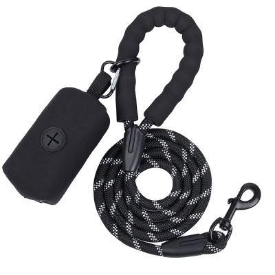 2022 Hot Selling Dog Products Luxury Dog Accessories Pet Reflective Leash with Dog Poop Bag