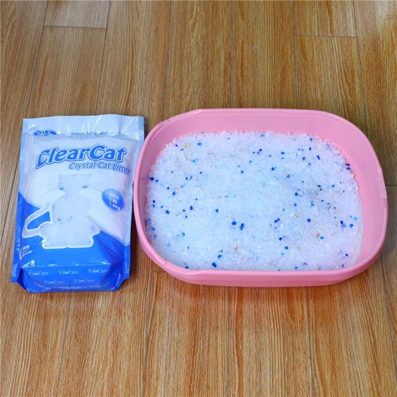 1mm-8mm Crystal Sand Silica Gel Cat Litter for Cats 3.8L/1.5kg