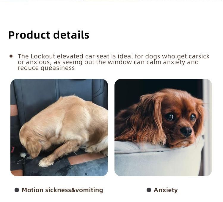 Outdoor Travel Safety Lookout Bed Dog Pet Car Booster Seat