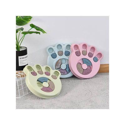 Disposable Portable Labrador Chow Samoyed PP Metal Colorful Shape Dog Bowls Feeders