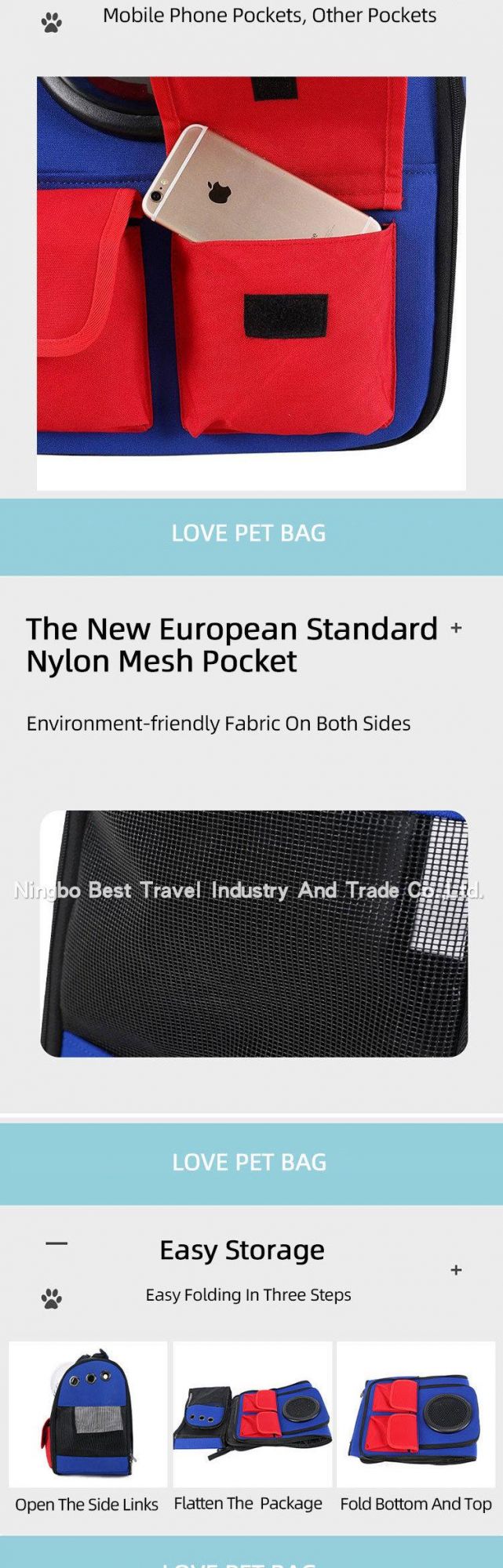 Customize Cat Dog Pet Cage House Bed Products Supply Shoulder Portable Folding Transparent Window Capsule Space Pet Carrier
