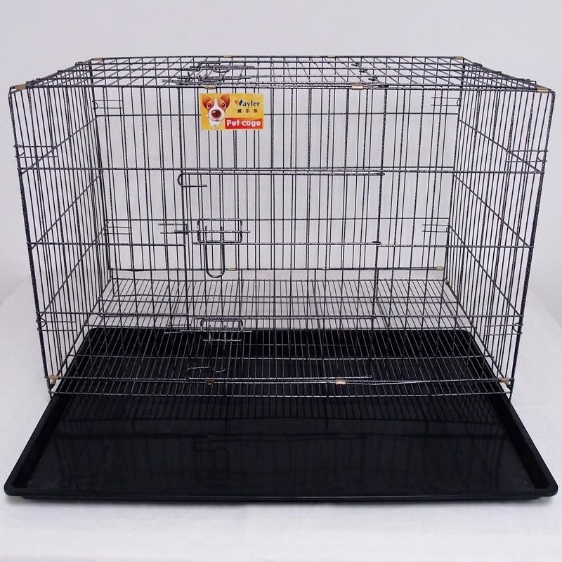 Wholesale Cheap Large Size Iron Metal Dog Show Cage with Tray and Lock for Sale